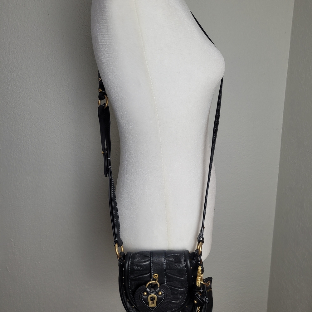 Juicy Couture Black Crossbody Bag with Gold Accents - Picture 4 of 13